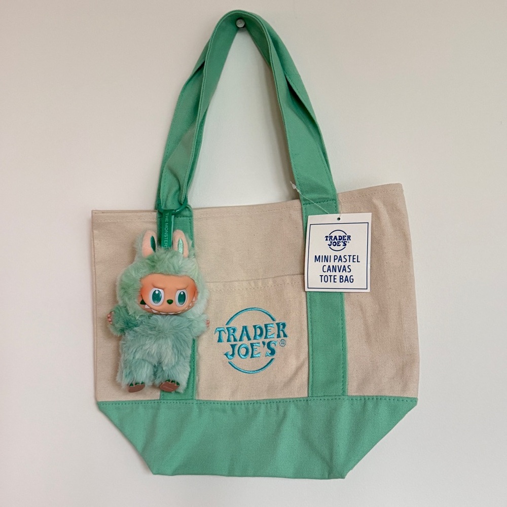 Labubu x Trader Joes - BIE Serenity and Pastel Green TJs Mini Tote
